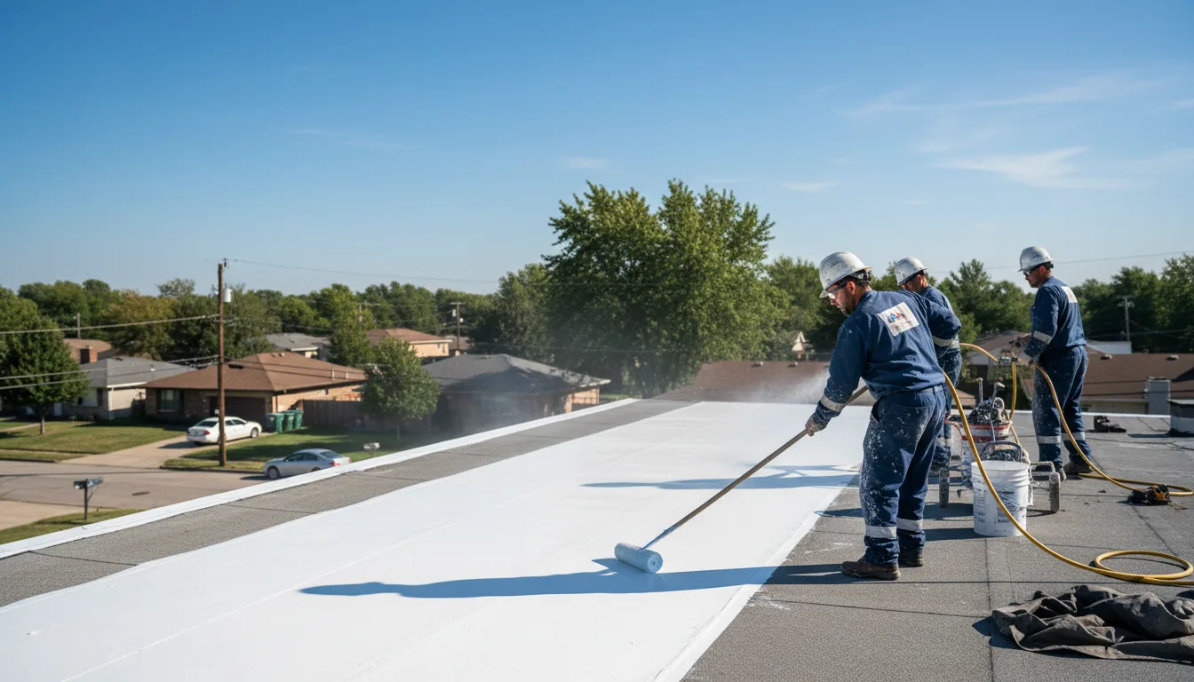 Commercial roof coating in Wynnewood, OK near me